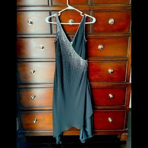 Black beaded formal dress